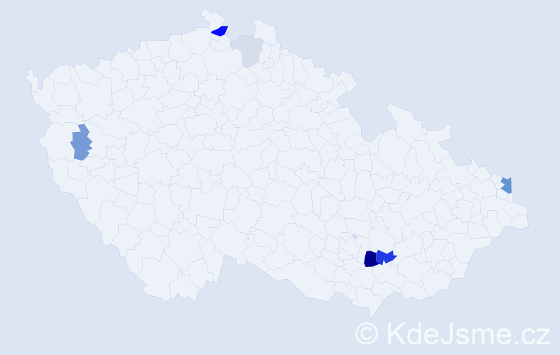 Příjmení: 'Galata', počet výskytů 16 v celé ČR