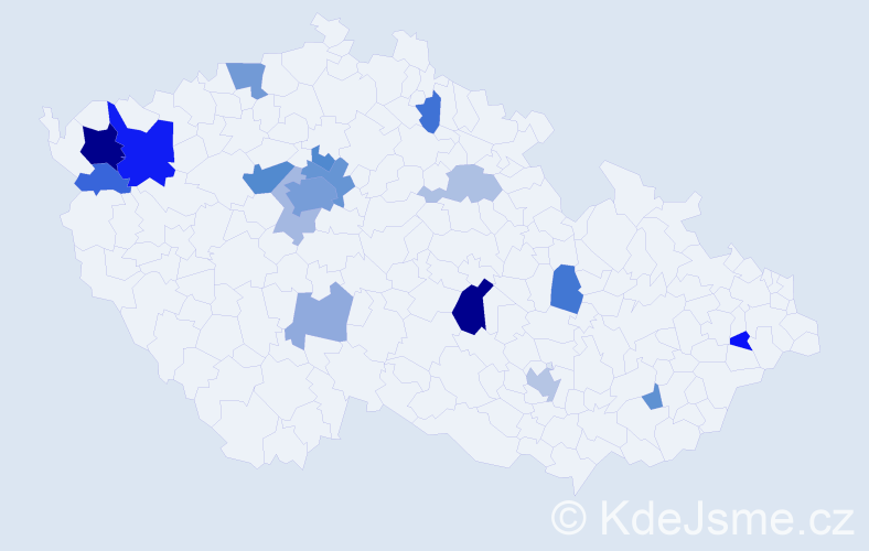 Příjmení: 'Boldišová', počet výskytů 44 v celé ČR