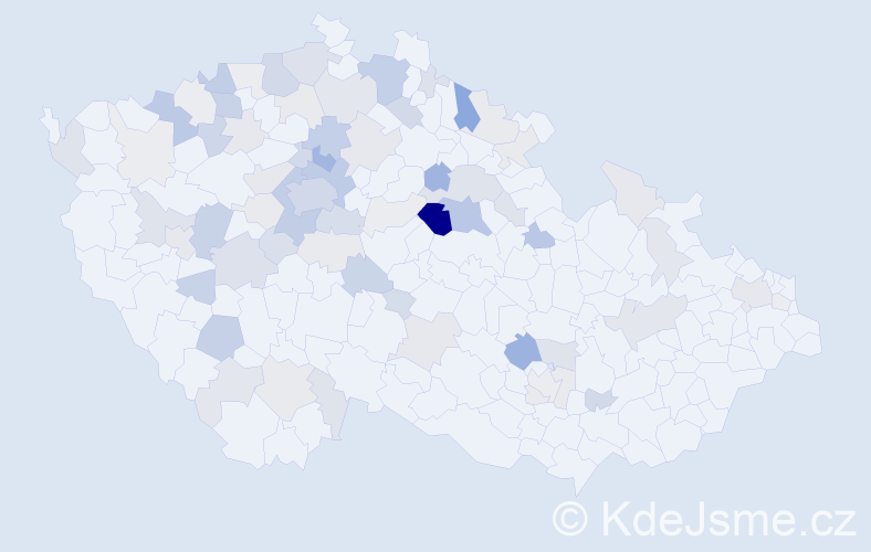 Příjmení: 'Kopáč', počet výskytů 237 v celé ČR