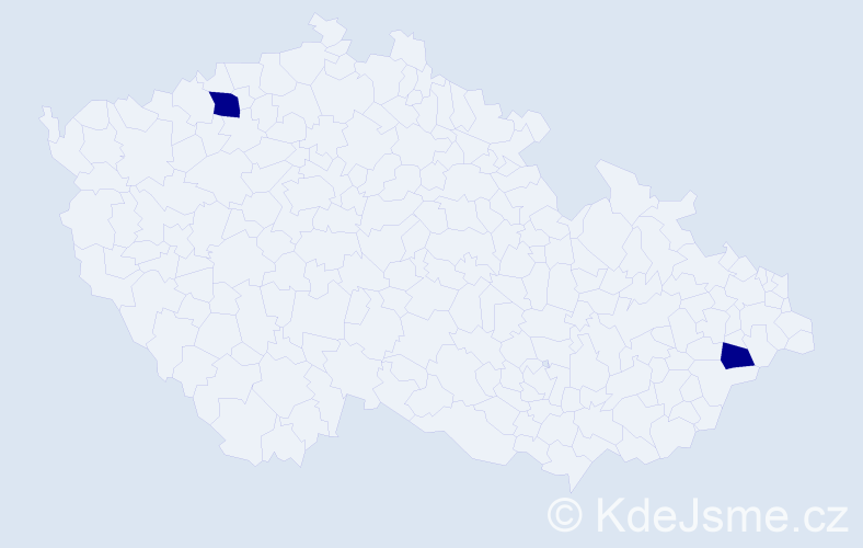 Příjmení: 'Keiler', počet výskytů 2 v celé ČR