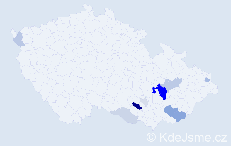 Příjmení: 'Kalandřík', počet výskytů 28 v celé ČR