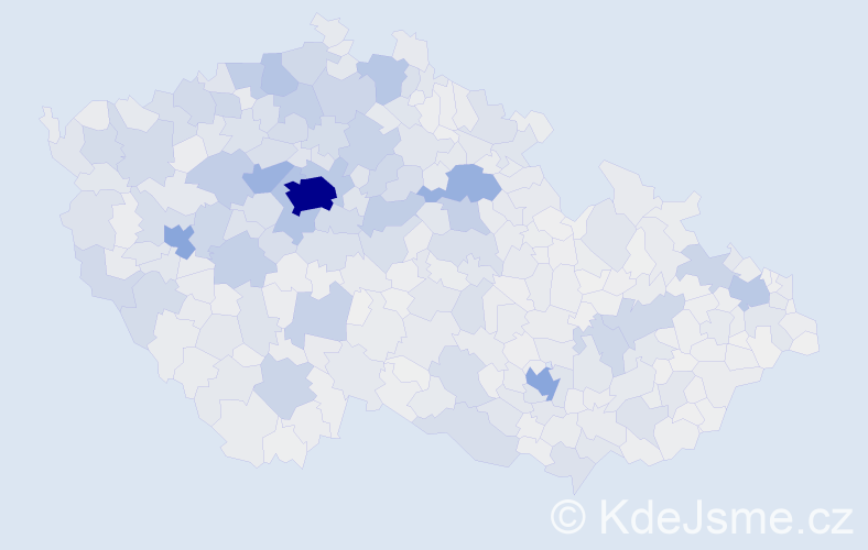 Příjmení: 'Černá', počet výskytů 18370 v celé ČR