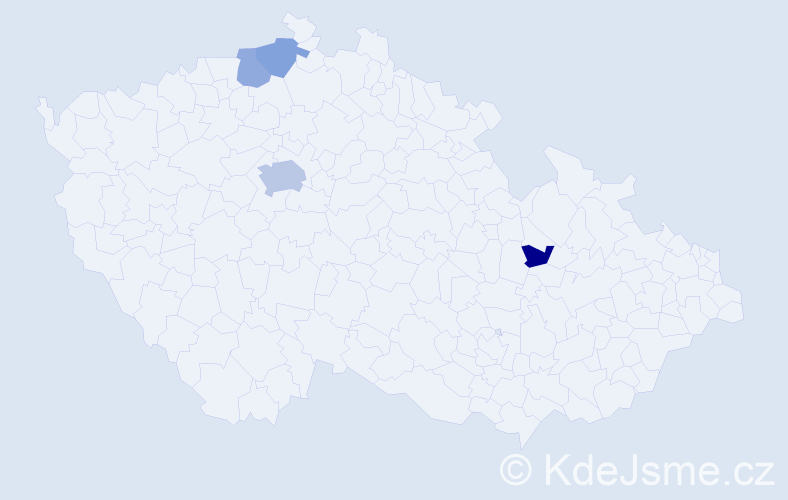 Příjmení: 'Lejko', počet výskytů 7 v celé ČR
