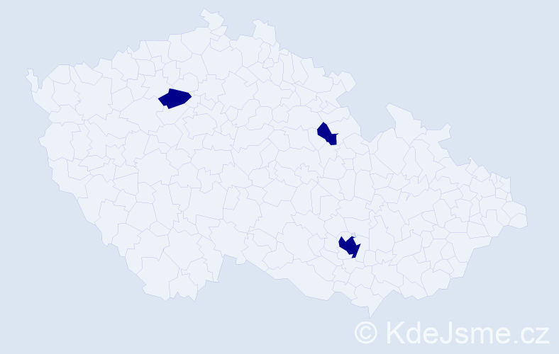 Příjmení: 'Proctorová', počet výskytů 3 v celé ČR