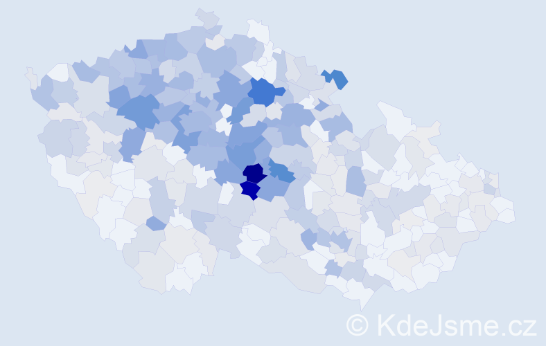 Příjmení: 'Krupičková', počet výskytů 1409 v celé ČR