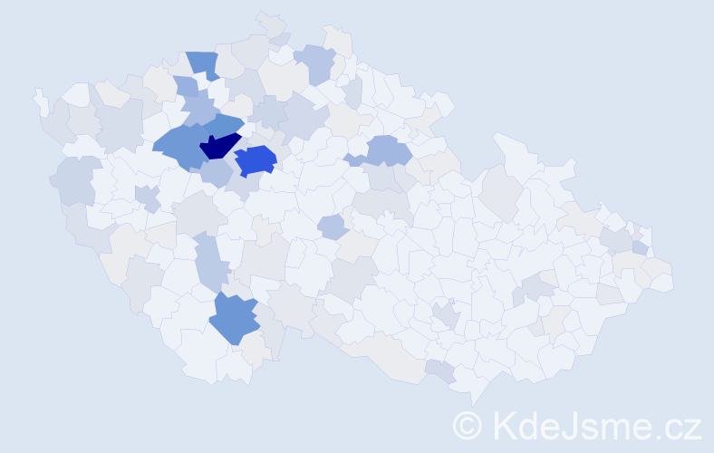 Příjmení: 'Frolík', počet výskytů 548 v celé ČR