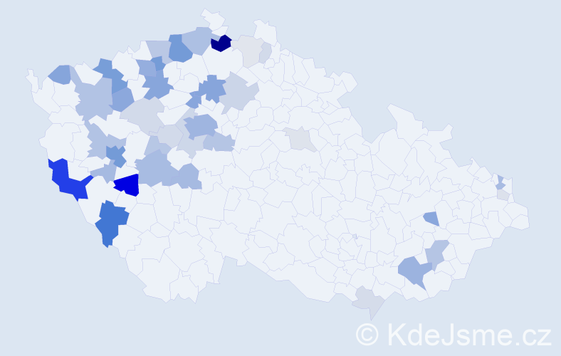 Příjmení: 'Löffelmann', počet výskytů 138 v celé ČR