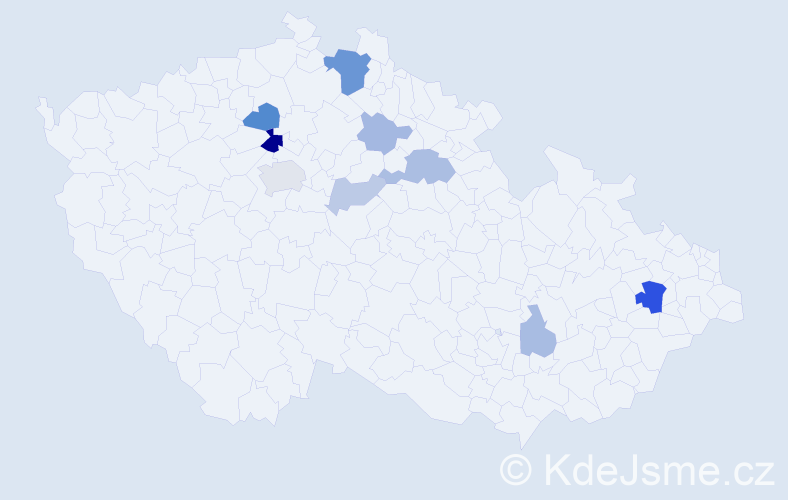 Příjmení: 'Samohrdová', počet výskytů 23 v celé ČR