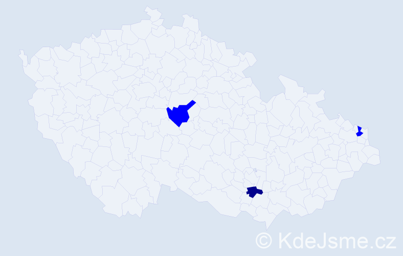 Příjmení: 'Read', počet výskytů 4 v celé ČR