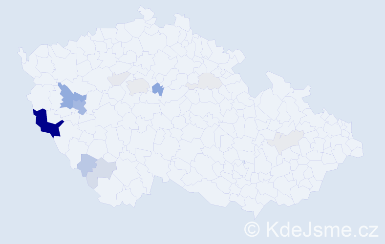 Příjmení: 'Psutka', počet výskytů 48 v celé ČR