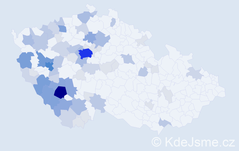 Příjmení: 'Peleška', počet výskytů 221 v celé ČR