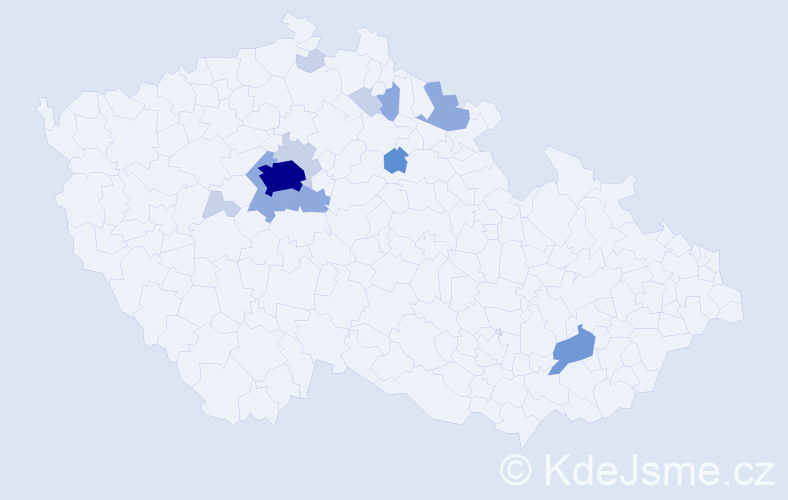 Příjmení: 'Kodrová', počet výskytů 34 v celé ČR