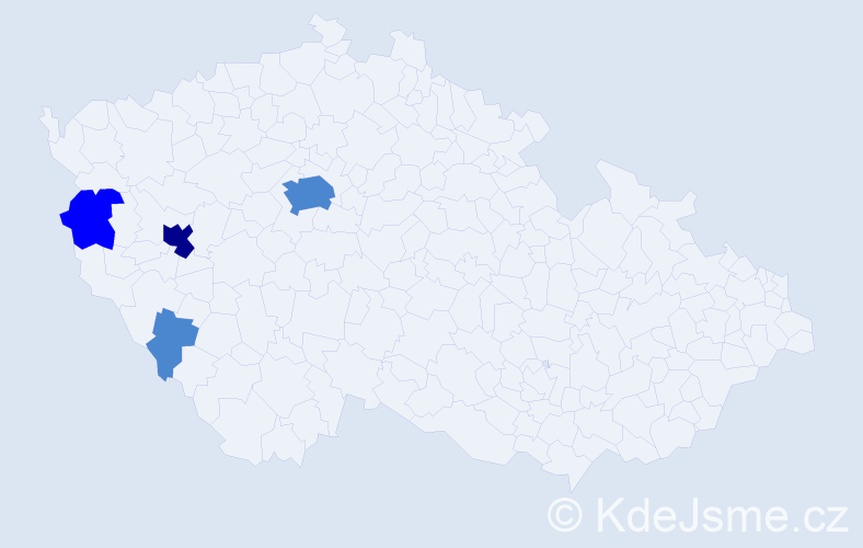 Příjmení: 'Tlsták', počet výskytů 7 v celé ČR