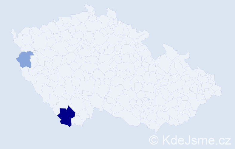 Příjmení: 'Isajenko', počet výskytů 6 v celé ČR