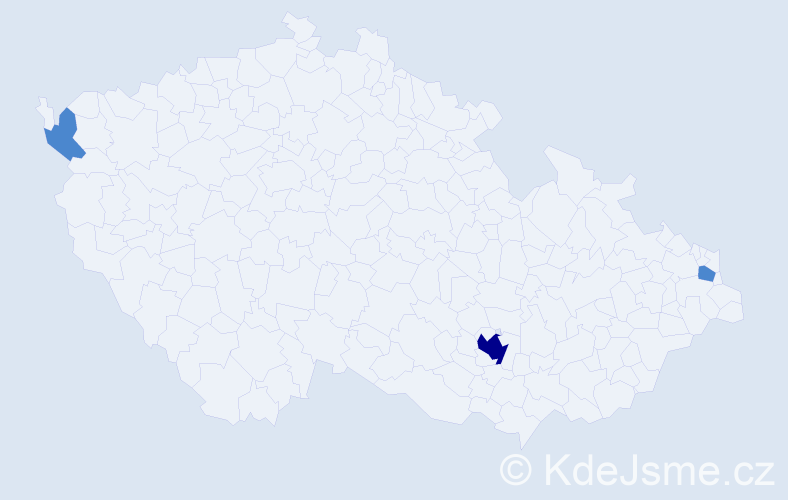 Příjmení: 'Contini', počet výskytů 5 v celé ČR