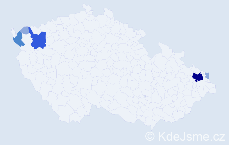 Příjmení: 'Harbistová', počet výskytů 12 v celé ČR