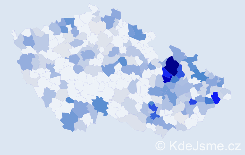 Příjmení: 'Winkler', počet výskytů 766 v celé ČR