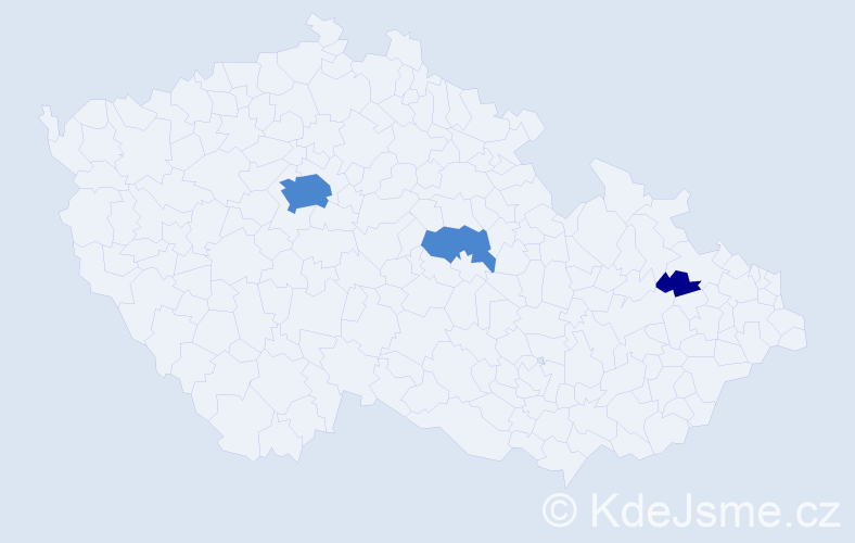 Příjmení: 'Faulhamerová', počet výskytů 5 v celé ČR