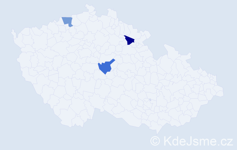 Příjmení: 'Fliegrová', počet výskytů 3 v celé ČR