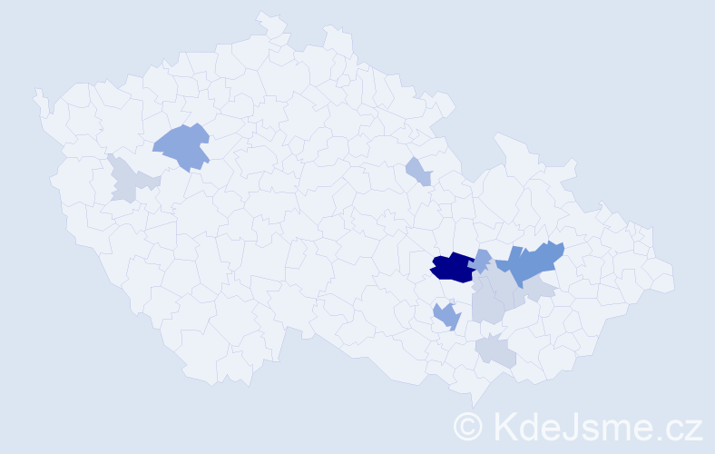 Příjmení: 'Pleska', počet výskytů 36 v celé ČR