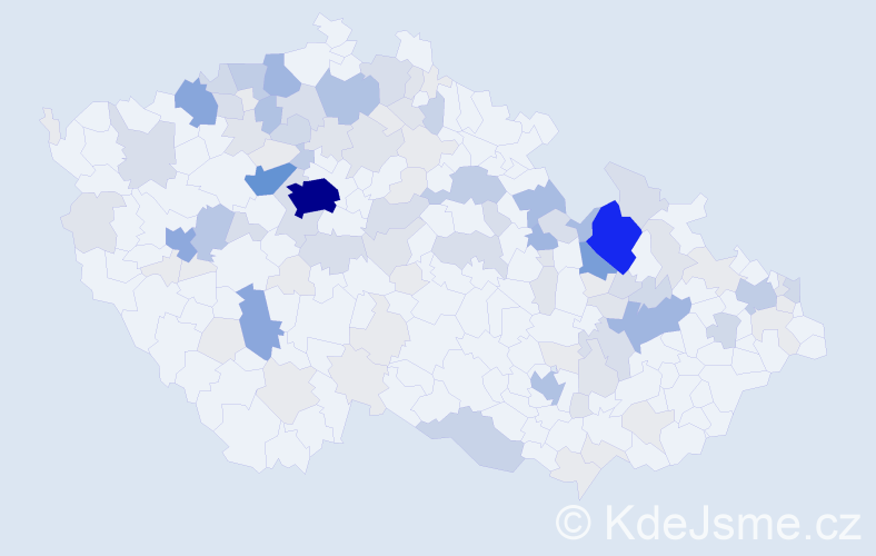 Příjmení: 'Reichl', počet výskytů 413 v celé ČR