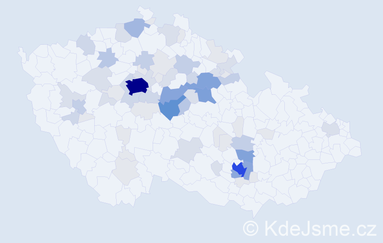Příjmení: 'Černohlávková', počet výskytů 240 v celé ČR