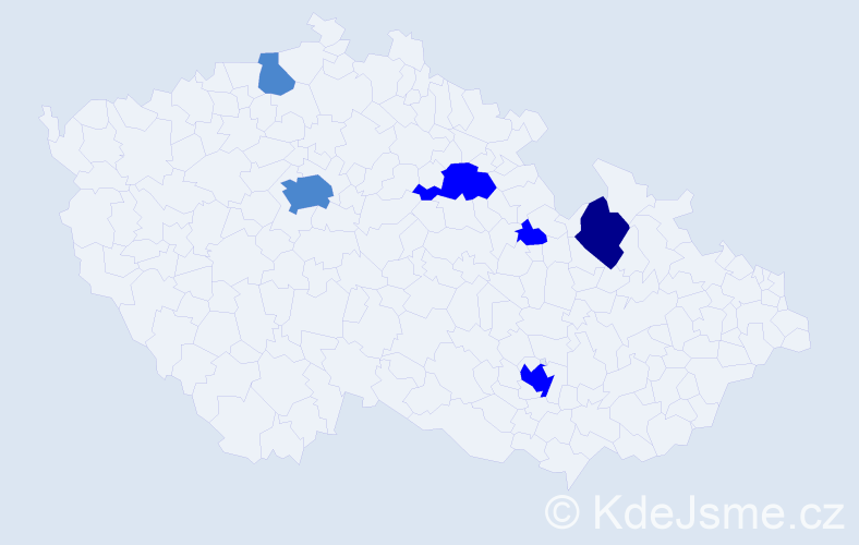 Příjmení: 'Gimenez', počet výskytů 11 v celé ČR