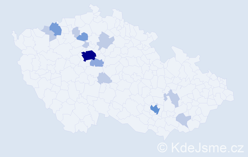 Příjmení: 'Tyshchenko', počet výskytů 29 v celé ČR