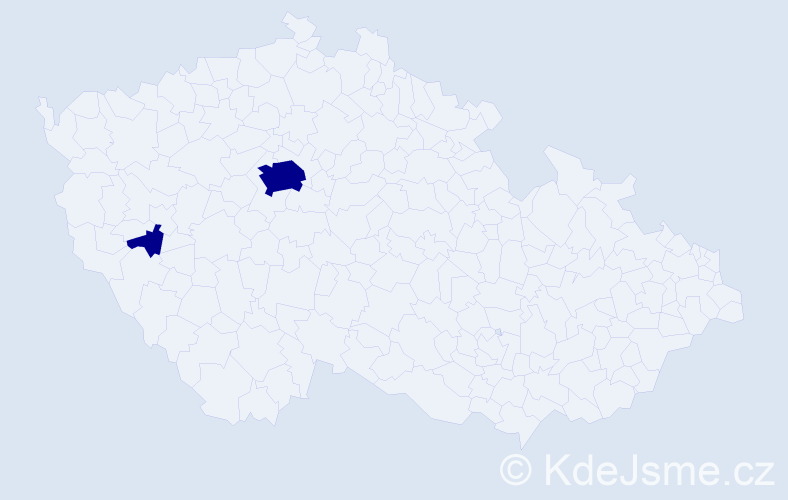 Příjmení: 'Eberth', počet výskytů 2 v celé ČR