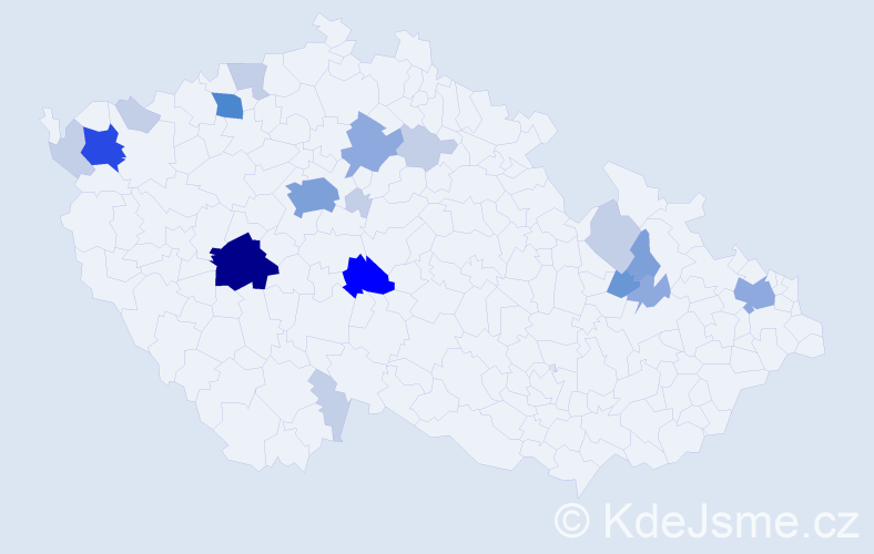 Příjmení: 'Lovaš', počet výskytů 54 v celé ČR