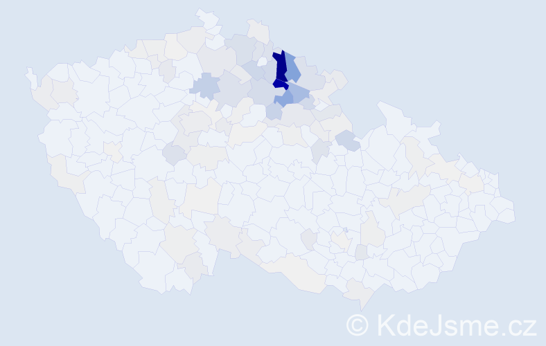 Příjmení: 'Tauchmanová', počet výskytů 395 v celé ČR