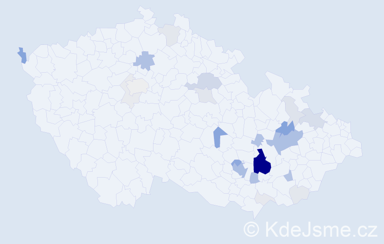 Příjmení: 'Kummer', počet výskytů 113 v celé ČR