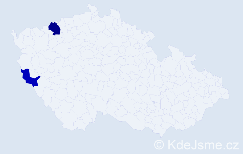 Příjmení: 'Pöhnlová', počet výskytů 3 v celé ČR