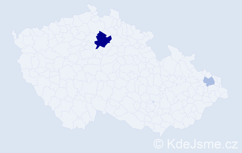Příjmení: 'Lohin', počet výskytů 4 v celé ČR