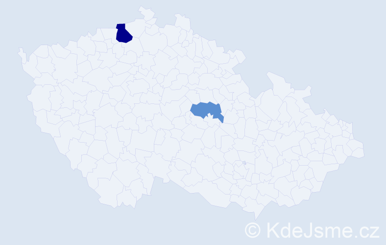 Příjmení: 'Rusznáková', počet výskytů 4 v celé ČR