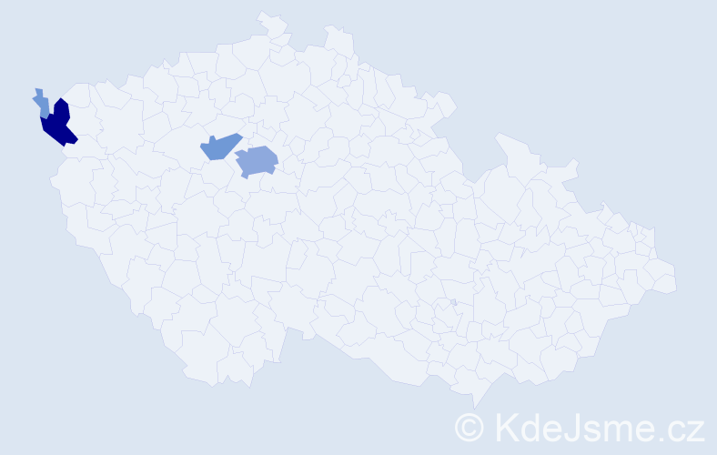 Příjmení: 'Kerďová', počet výskytů 11 v celé ČR