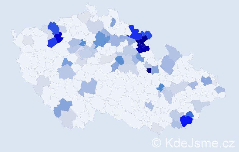 Příjmení: 'Umlauf', počet výskytů 276 v celé ČR