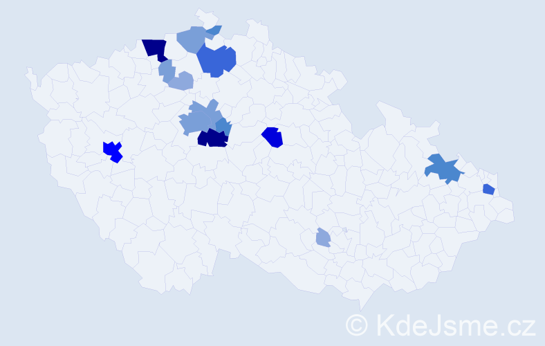 Příjmení: 'Lomičová', počet výskytů 52 v celé ČR
