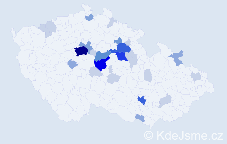 Příjmení: 'Herelová', počet výskytů 79 v celé ČR