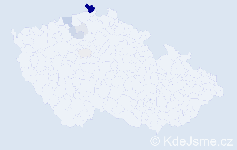 Příjmení: 'Diessnerová', počet výskytů 28 v celé ČR