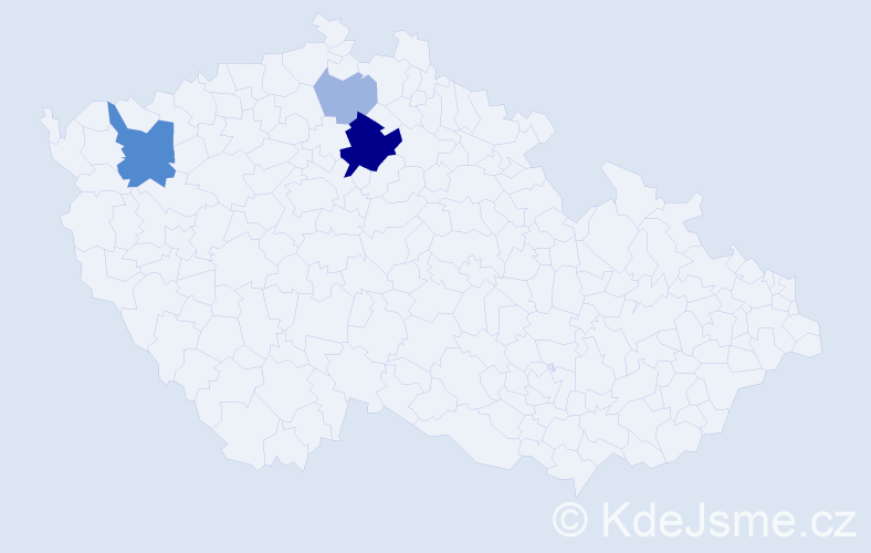 Příjmení: 'Čanaky', počet výskytů 11 v celé ČR