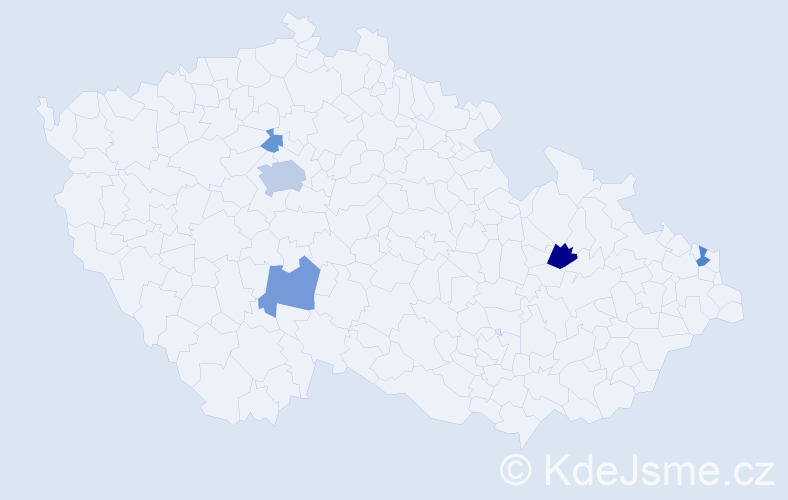 Příjmení: 'Ravaszová', počet výskytů 13 v celé ČR