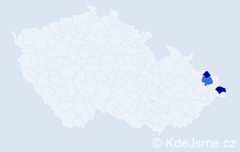 Příjmení: 'Szymiczek', počet výskytů 11 v celé ČR