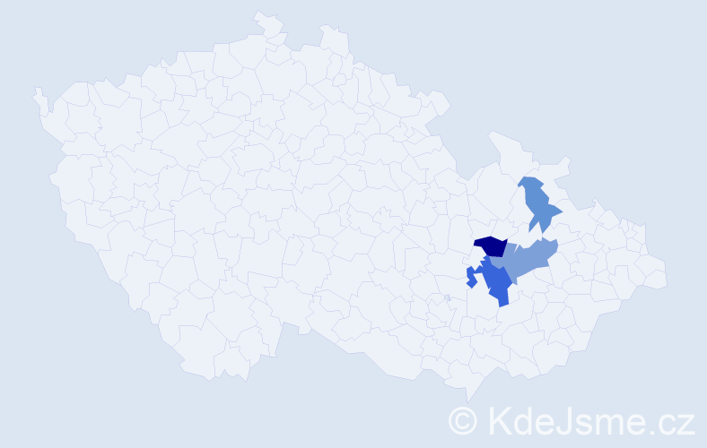 Příjmení: 'Riedinger', počet výskytů 15 v celé ČR