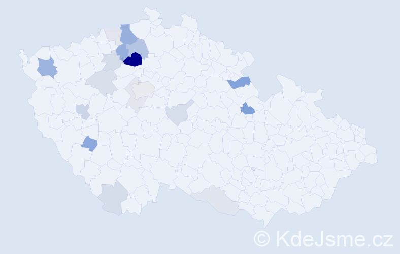 Příjmení: 'Krycnerová', počet výskytů 52 v celé ČR