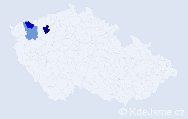 Příjmení: 'Szlauková', počet výskytů 3 v celé ČR