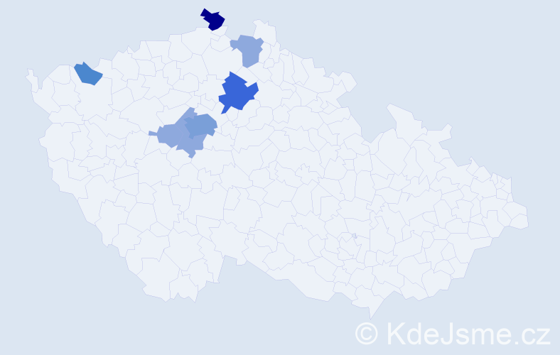 Příjmení: 'Maazová', počet výskytů 19 v celé ČR