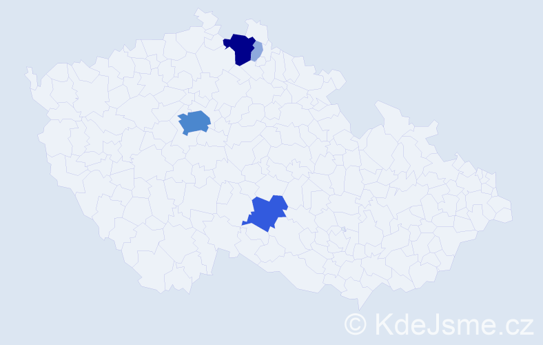 Příjmení: 'Gatter', počet výskytů 11 v celé ČR