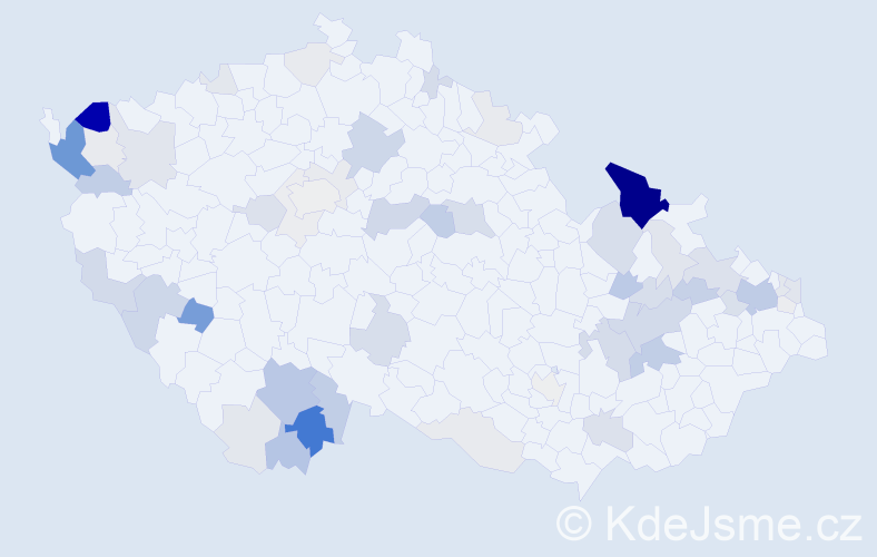 Příjmení: 'Salvová', počet výskytů 178 v celé ČR