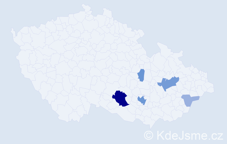 Příjmení: 'Katovská', počet výskytů 18 v celé ČR